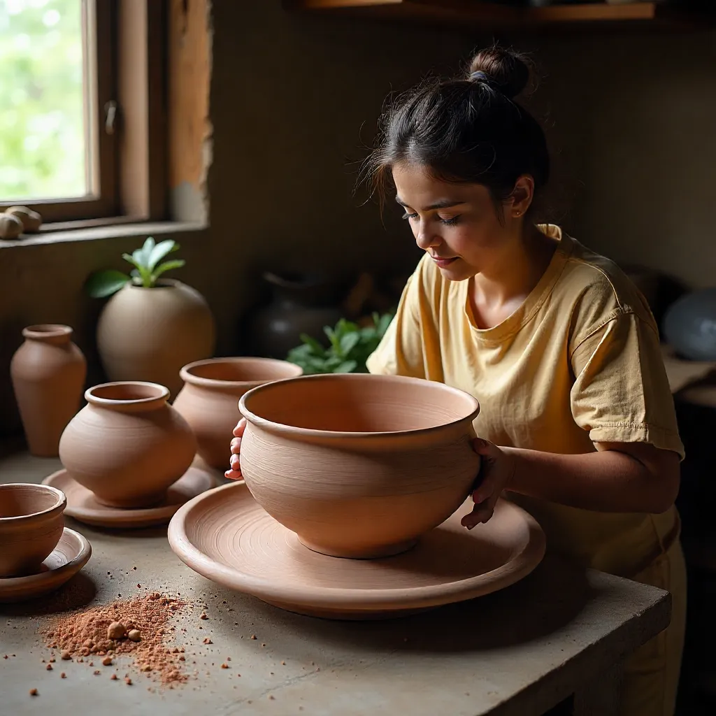 Beautiful finished pieces showcasing artisan skill